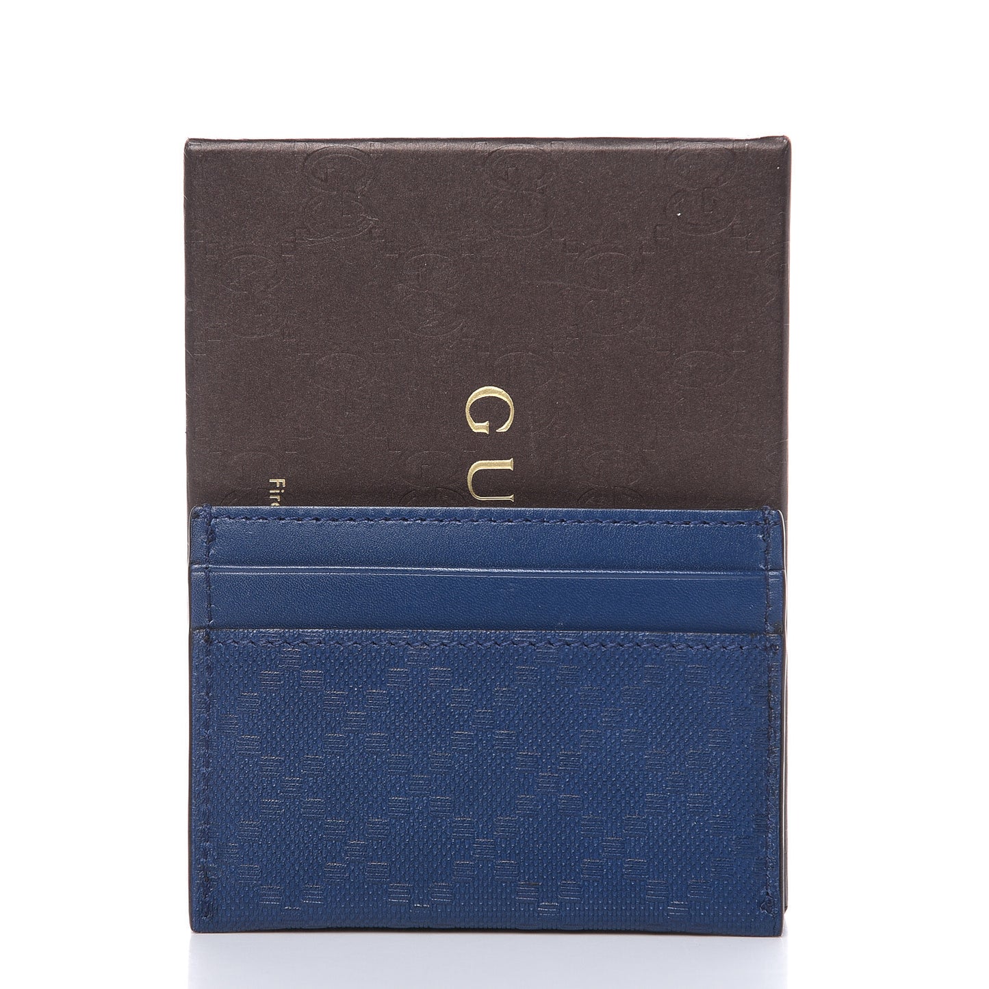 Diamante Card Holder Blue
