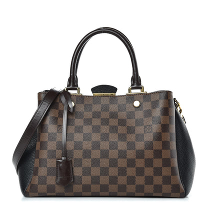 Louis Vuitton Damier Ebene Cuir Taurillon Brittany Black 1 of 12