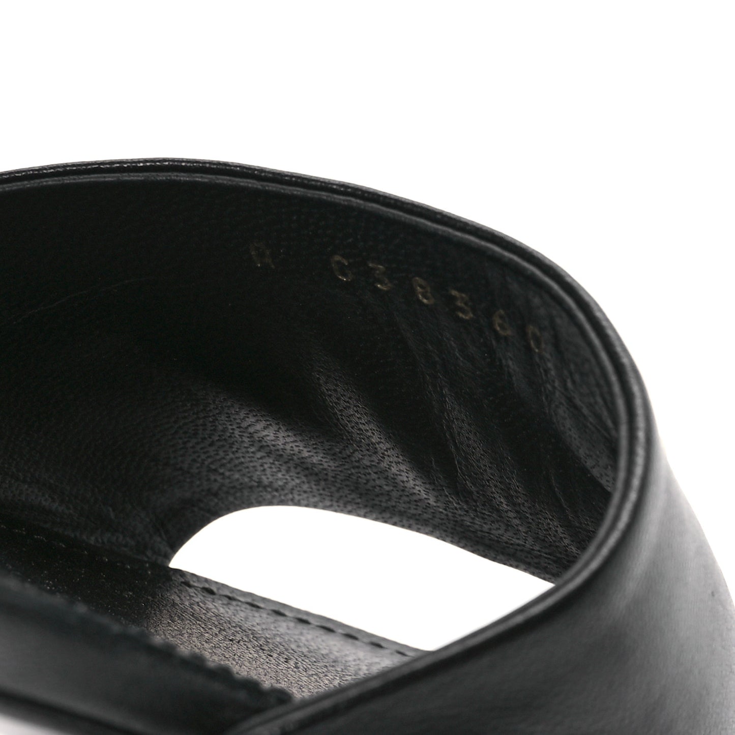 Lambskin Pearl CC Sandals 37 Black