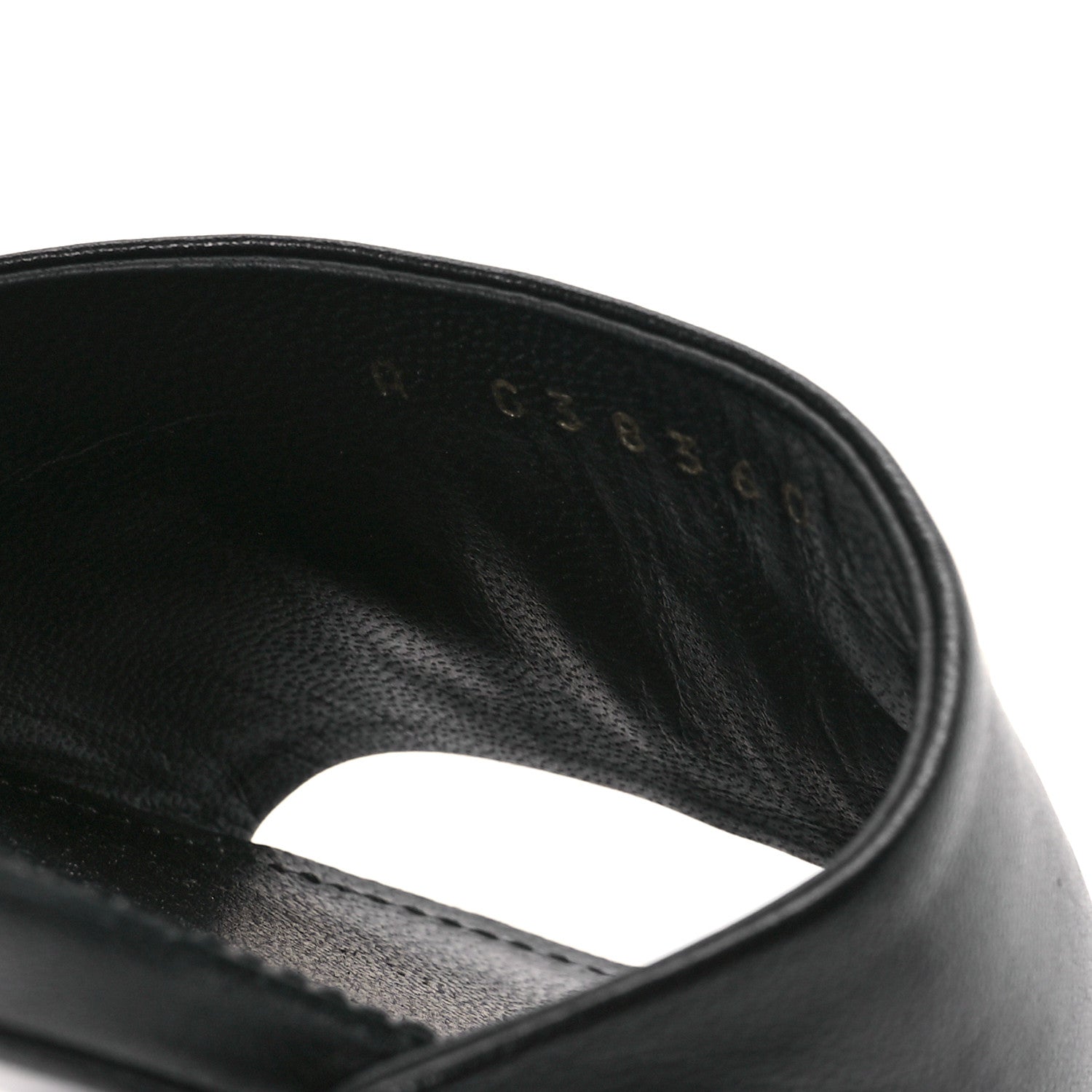 Chanel Lambskin Pearl CC Sandals 37 Black 8 of 9