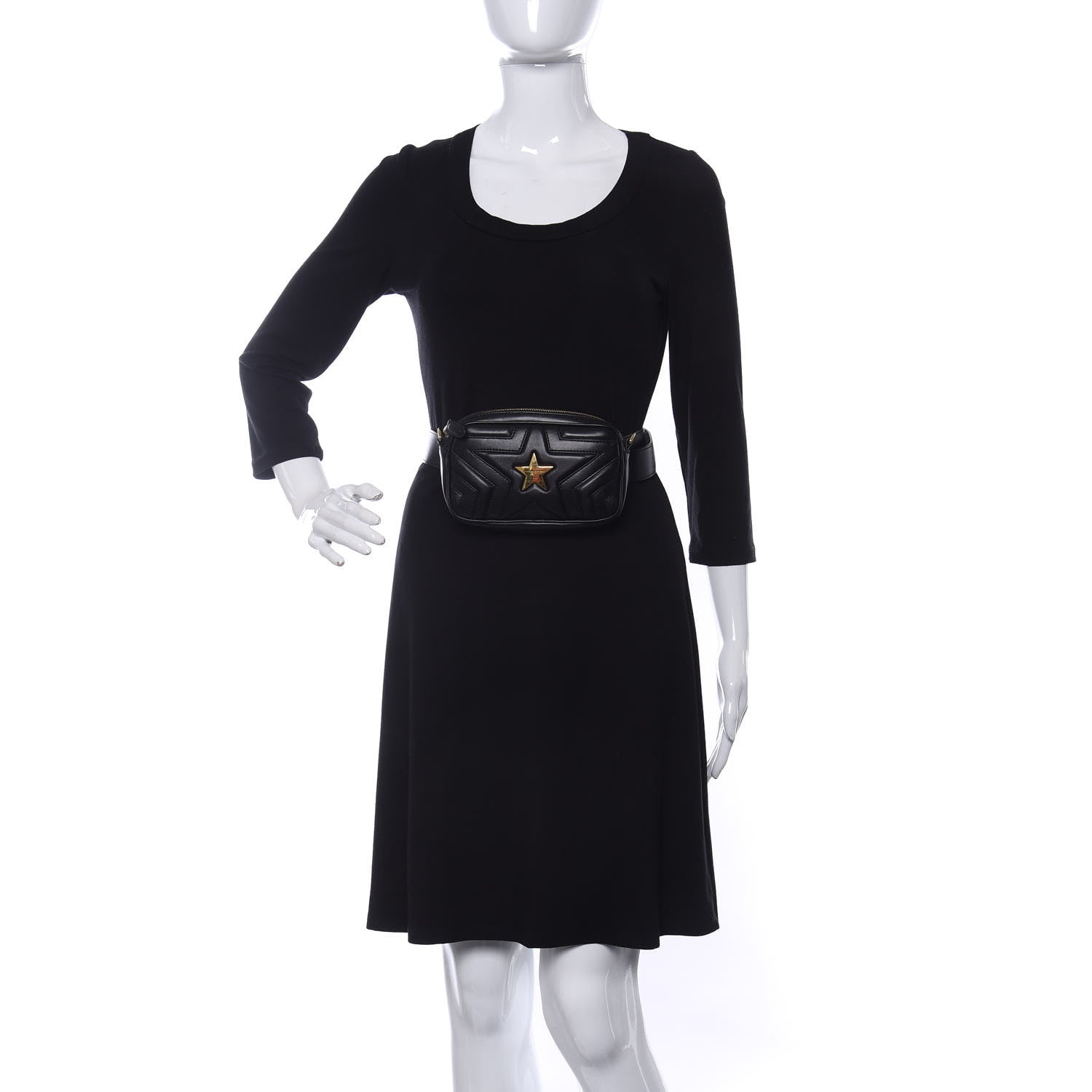 Stella McCartney Eco Alter Nappa Star Patch Belt Bag Black 3 of 13