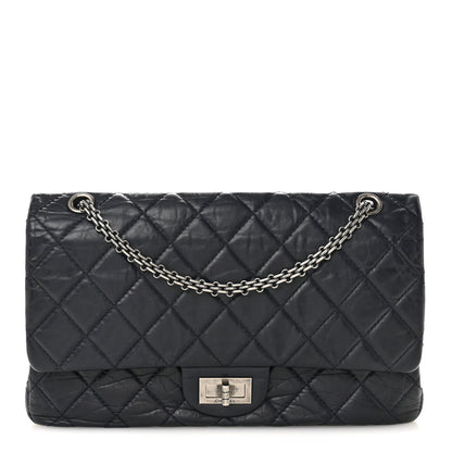 Chanel Aged Calfskin Quilted 2.55 Reissue 227 Flap Dark Blue 1 of 15
