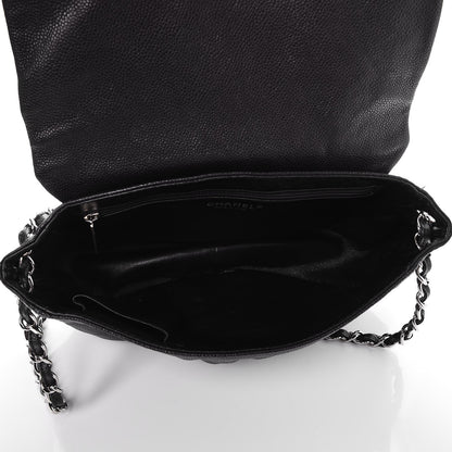 Chanel Caviar Half Moon Large Flap Black 6 of 9