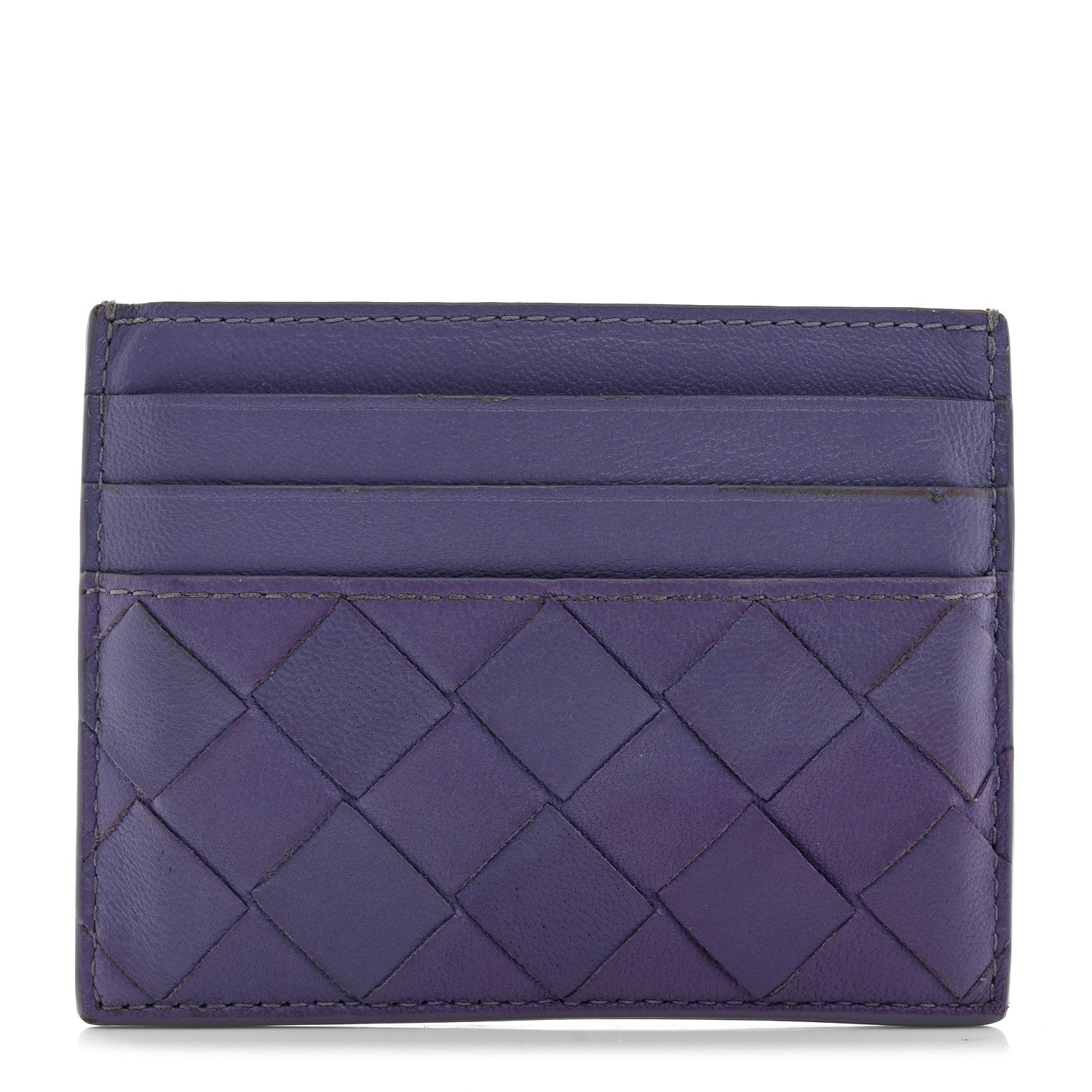 Bottega Veneta Nappa Intrecciato Card Holder Purple 1 of 7