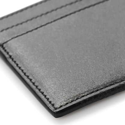 Saint Laurent Calfskin Tiny Cassandre Credit Card Case Black 7 of 8