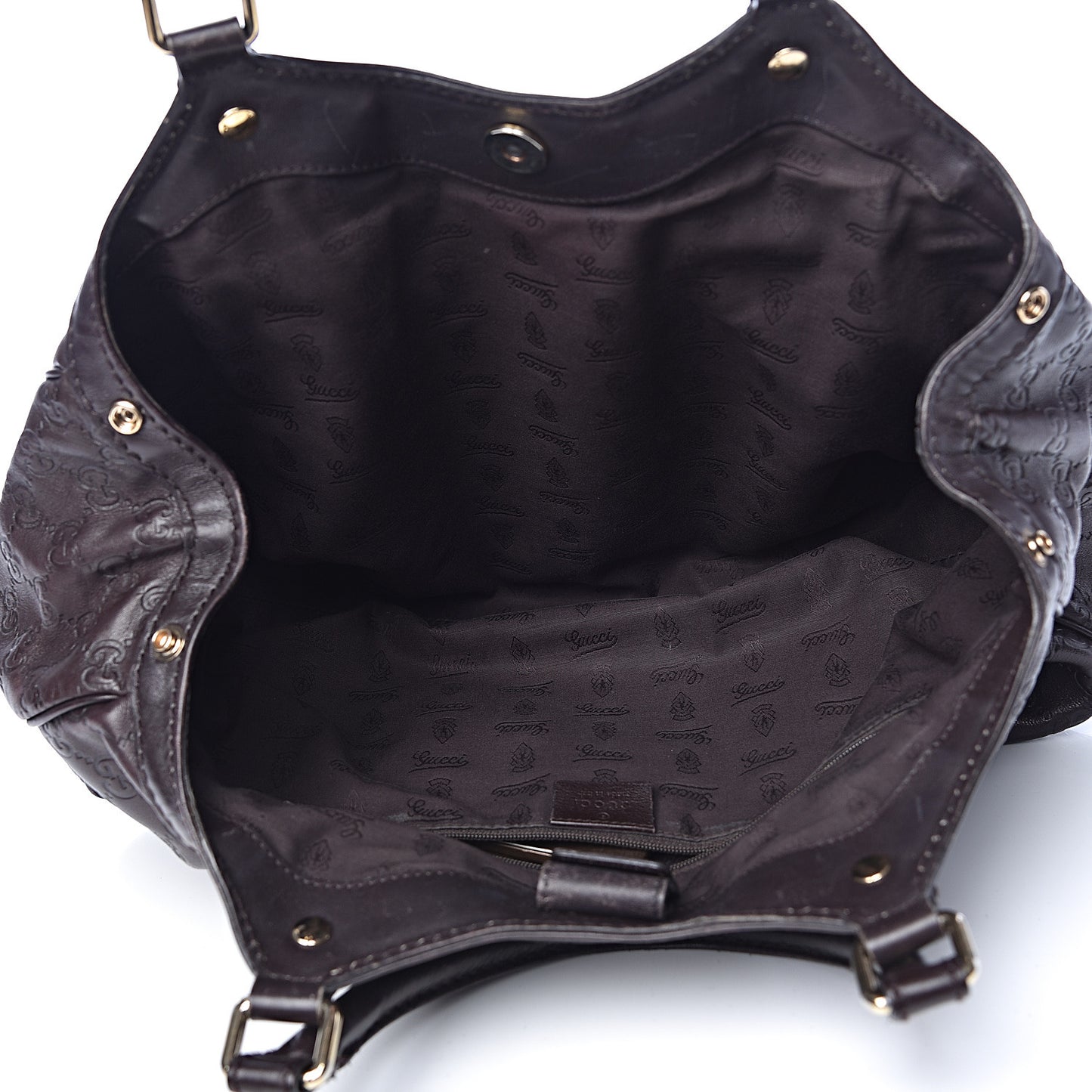 Guccissima Medium Sukey Tote Chocolate