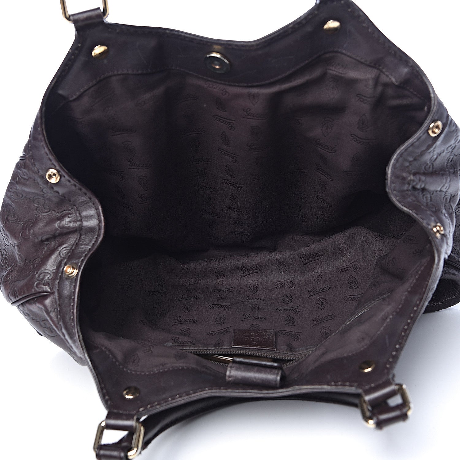 Gucci Guccissima Medium Sukey Tote Chocolate 5 of 10