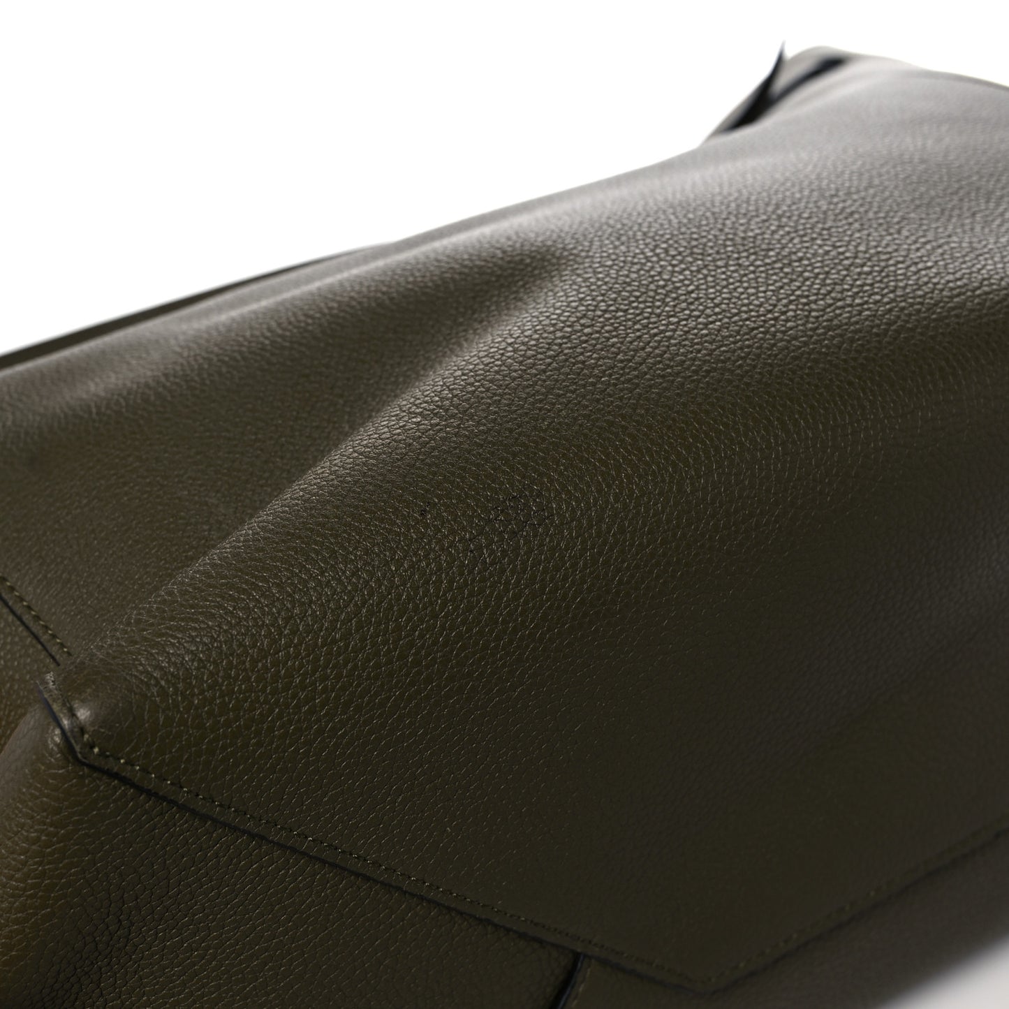 Soft Grained Calfskin Small Belt Cabas Phantom Army Green