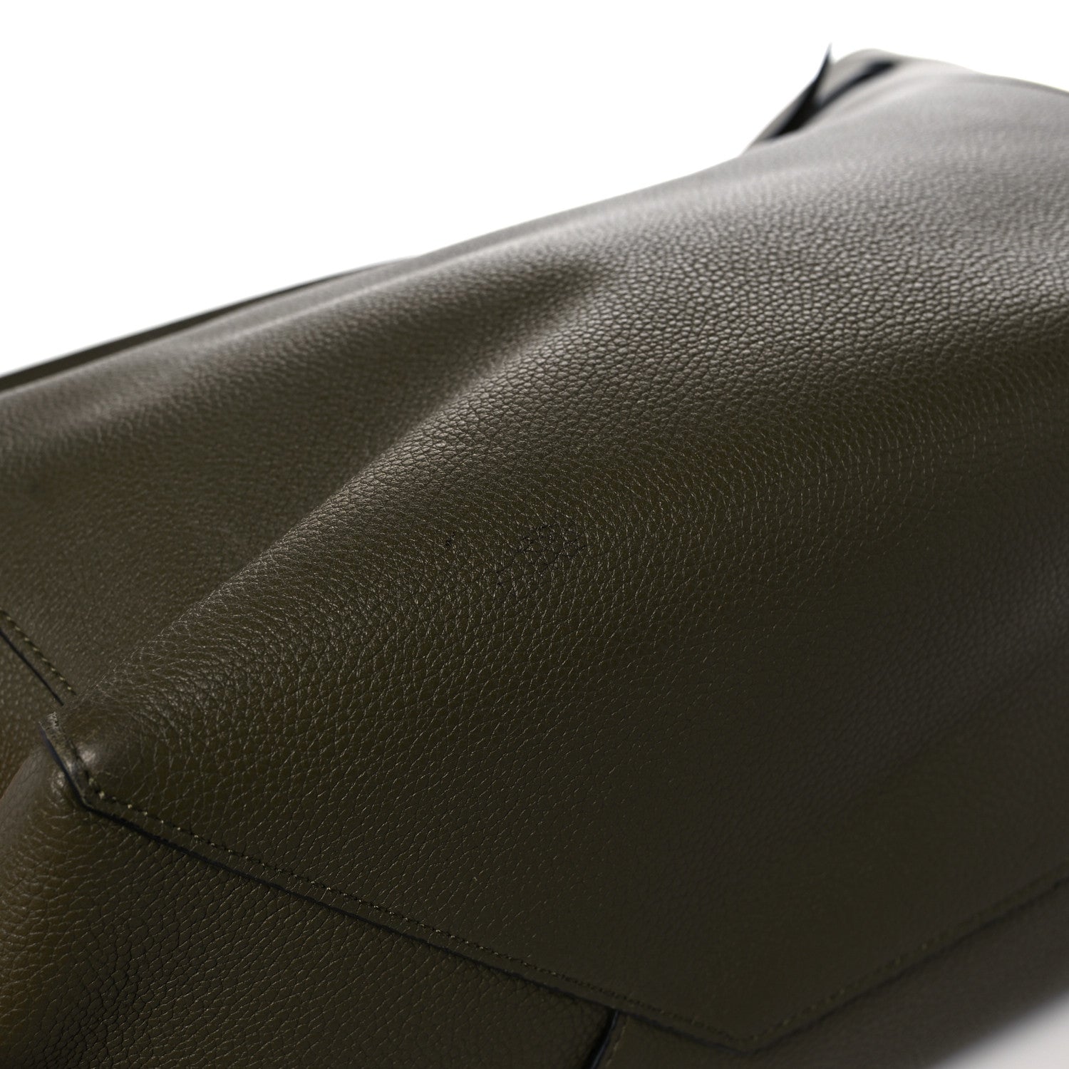 Celine Soft Grained Calfskin Small Belt Cabas Phantom Army Green 13 of 16