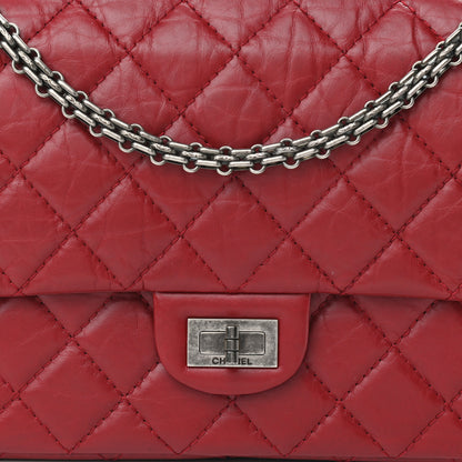 Chanel Aged Calfskin Quilted 2.55 Reissue 226 Flap Red 7 of 13