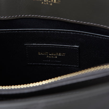 Saint Laurent Calfskin Y Quilted Monogram Small Loulou Chain Satchel Pebble 9 of 11