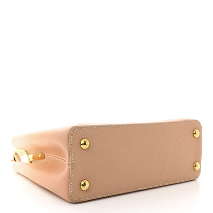 Louis Vuitton Taurillon Gradient Capucines PM Cloudy Creme 4 of 15