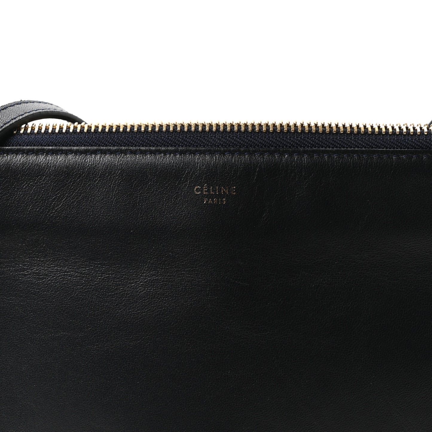 Lambskin Large Trio Crossbody Bag Abyss Blue