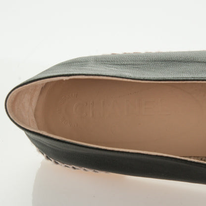 Chanel Lambskin CC Espadrilles 42 Black 9 of 9