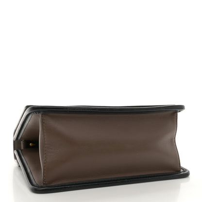 Fendi Vitello Century F is Fendi Bi-Color FF 1974 Embossed Small Kan I Shoulder Bag Maya Black 4 of 13