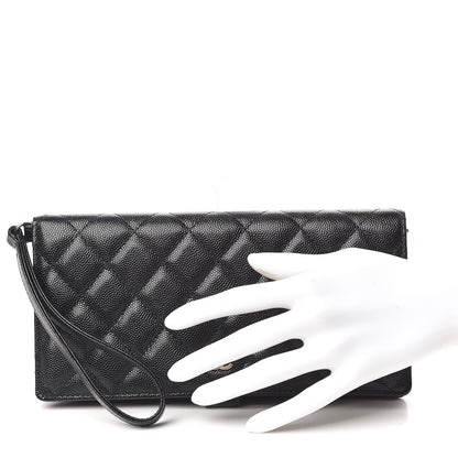 Chanel Caviar Quilted Long Wallet With Handle Black 2 of 10