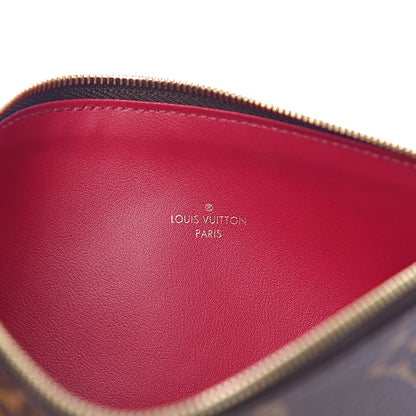 Louis Vuitton Monogram Felicie Chain Wallet Zippered Insert Fuchsia 6 of 6