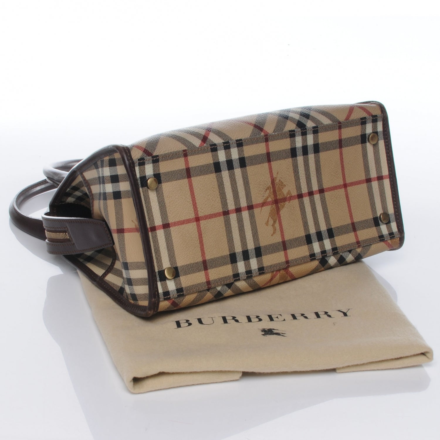 Burberry Haymarket Check Plaid Tote 4 of 8