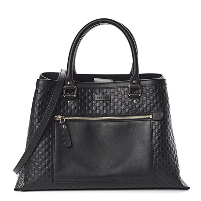 Gucci Soft Microguccissima Medium Tote Black 1 of 9