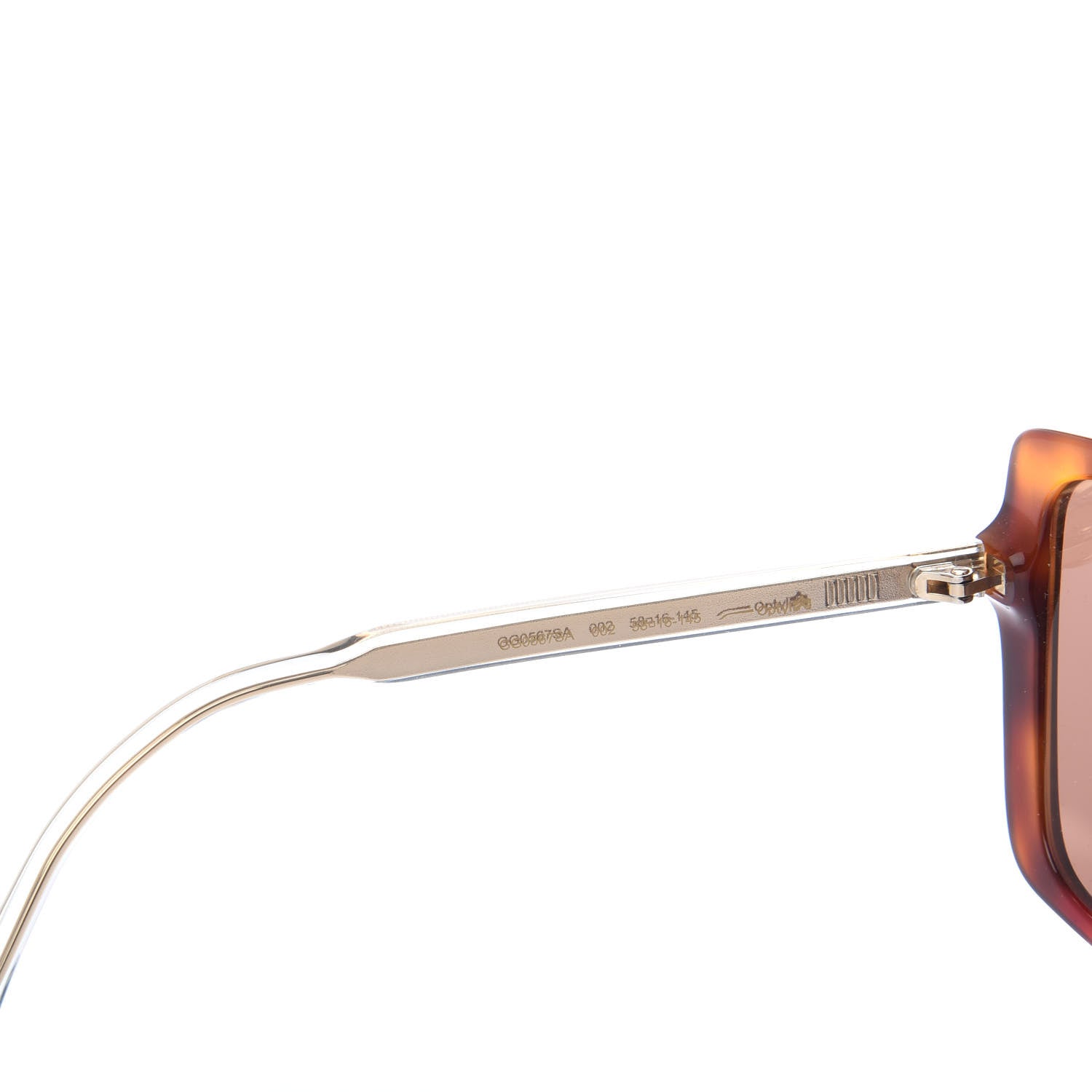 Gucci Acetate Square Frame GG0567SA Sunglasses Tortoise 6 of 8