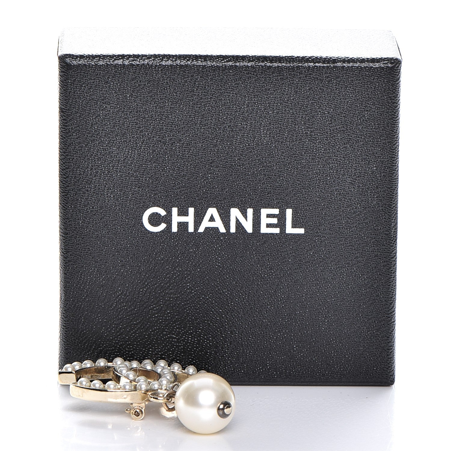 Chanel Pearl CC Drop Brooch Gold 5 of 5