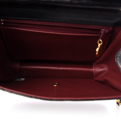 Chanel Lambskin Quilted Mini Square Flap Bag Black 5 of 10