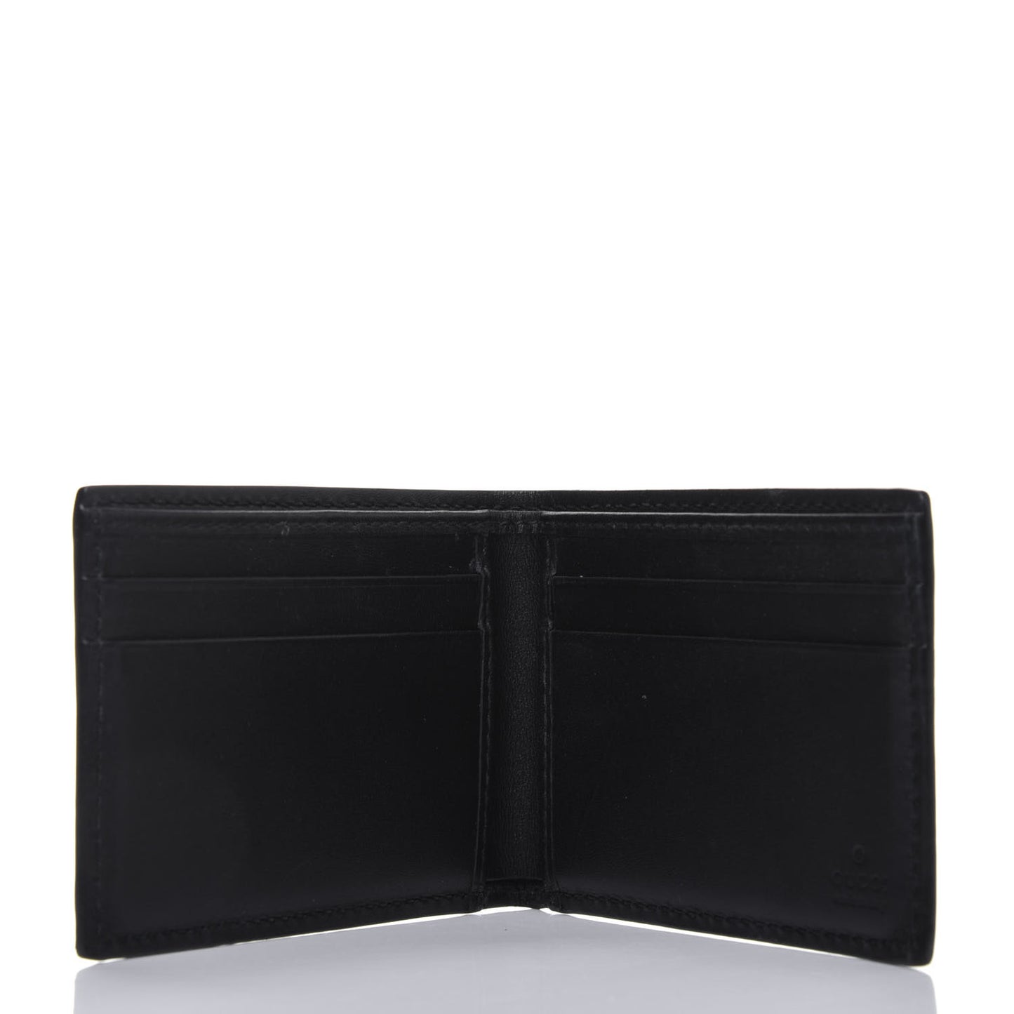 GG Supreme Monogram Bee Bi-fold Wallet Beige