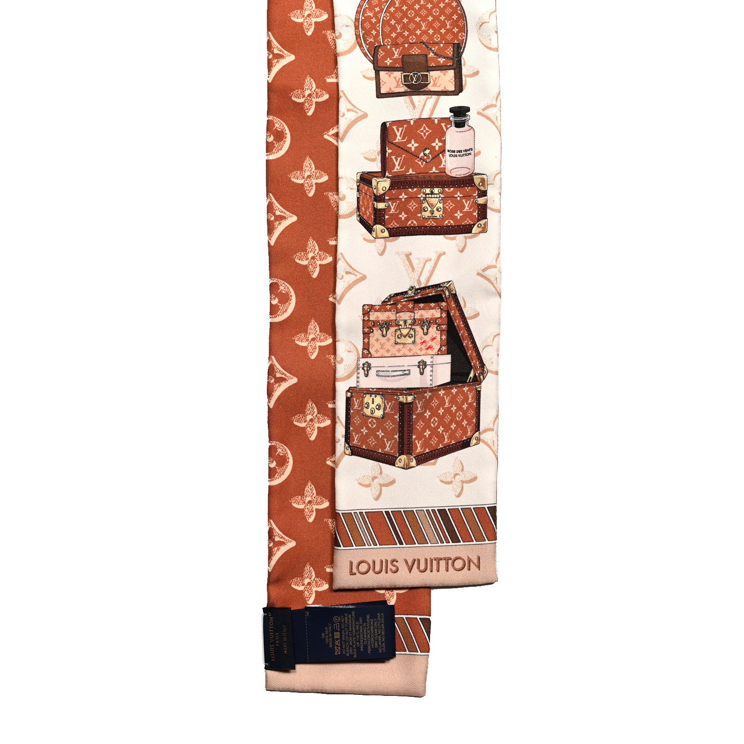 Louis Vuitton Silk Monogram Fall For You Bandeau Brown 2 of 3