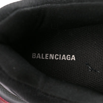 Balenciaga Fabric Mesh Clear Sole Mens Triple S Sneakers 42 Black Pink Neon 7 of 8