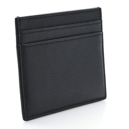 Saint Laurent Calfskin Tiny Cassandre Credit Card Case Black 3 of 7