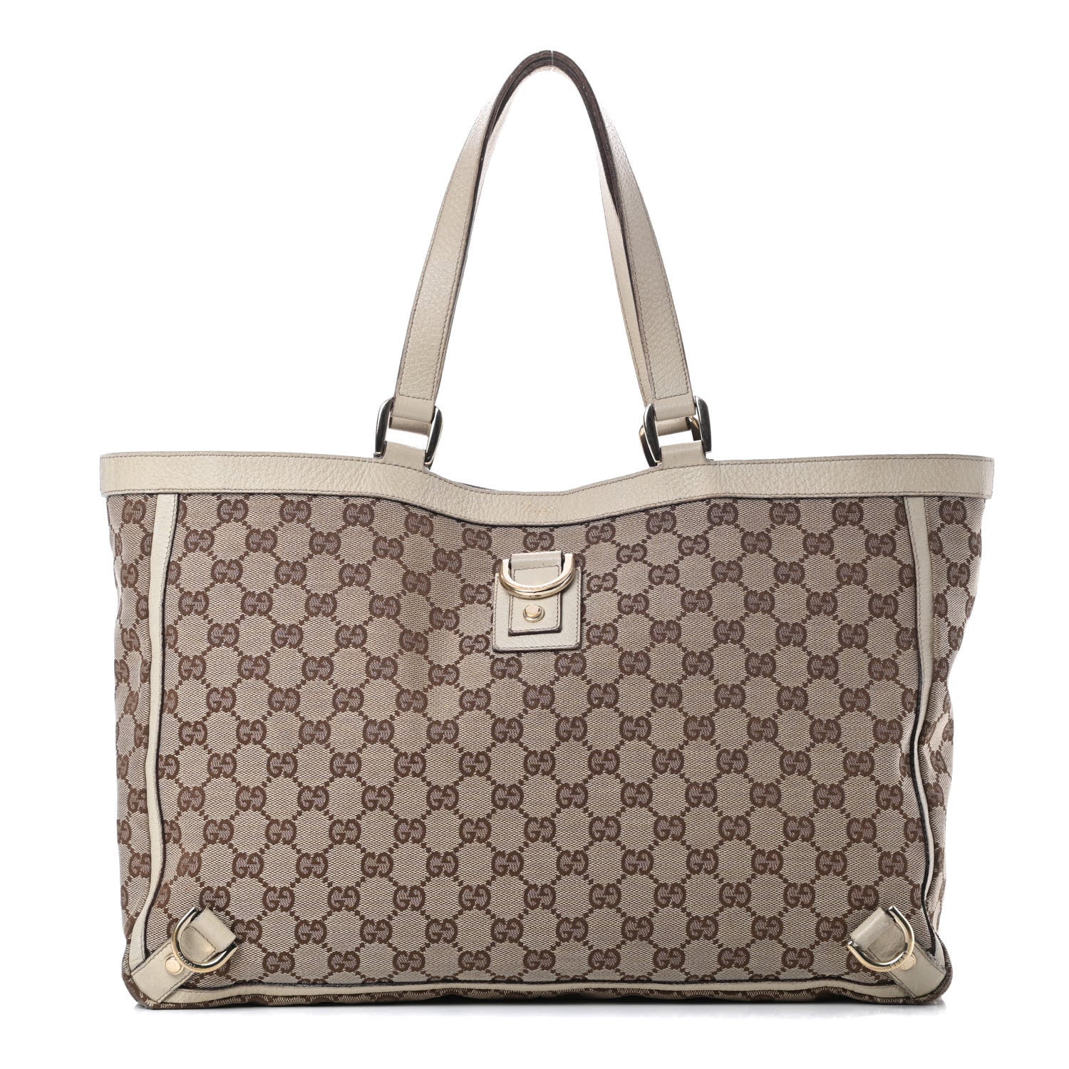 Gucci Monogram Large Abbey Tote Off White 1 of 19