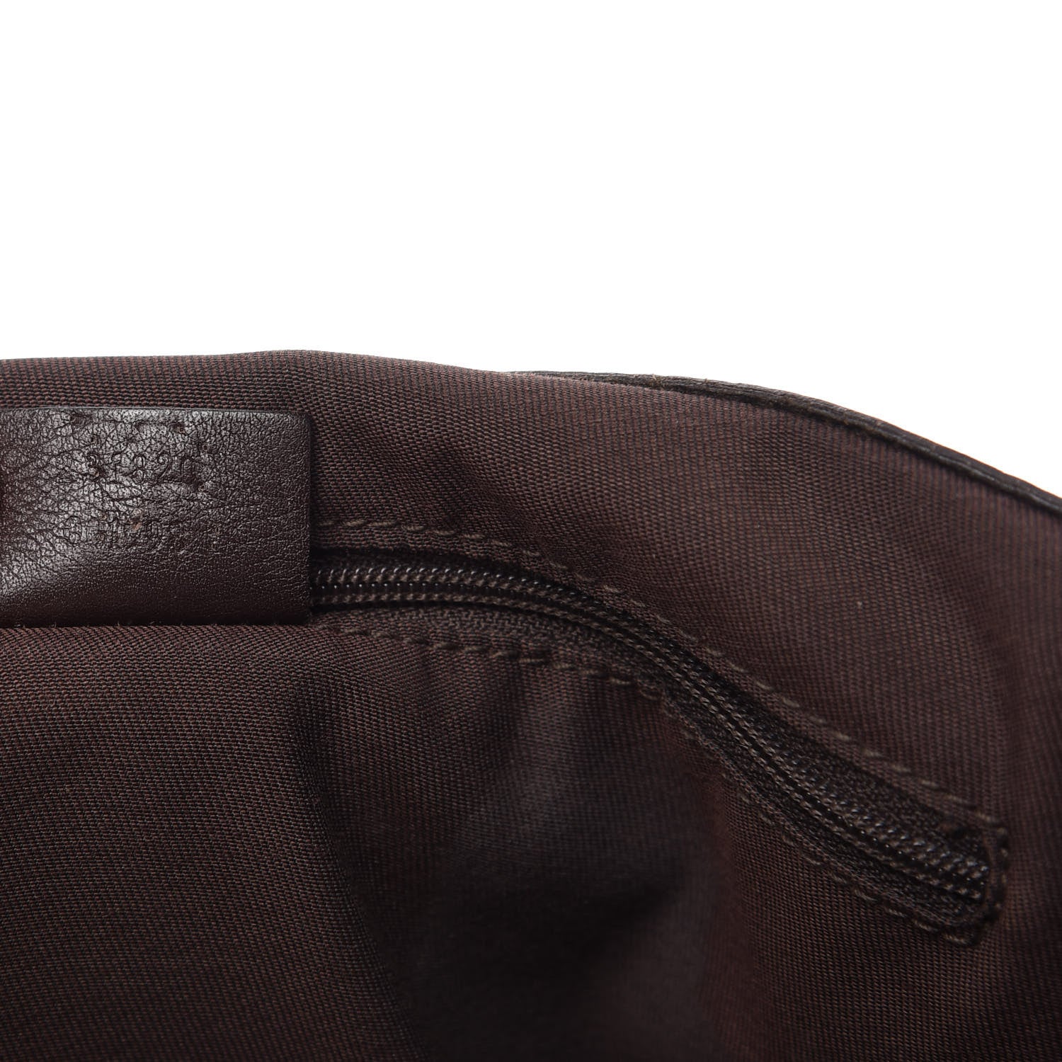 Gucci Nylon Monogram Charmy Shoulder Bag Dark Brown 9 of 10