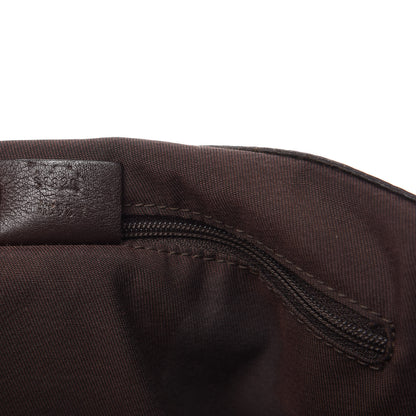 Gucci Nylon Monogram Charmy Shoulder Bag Dark Brown 9 of 10