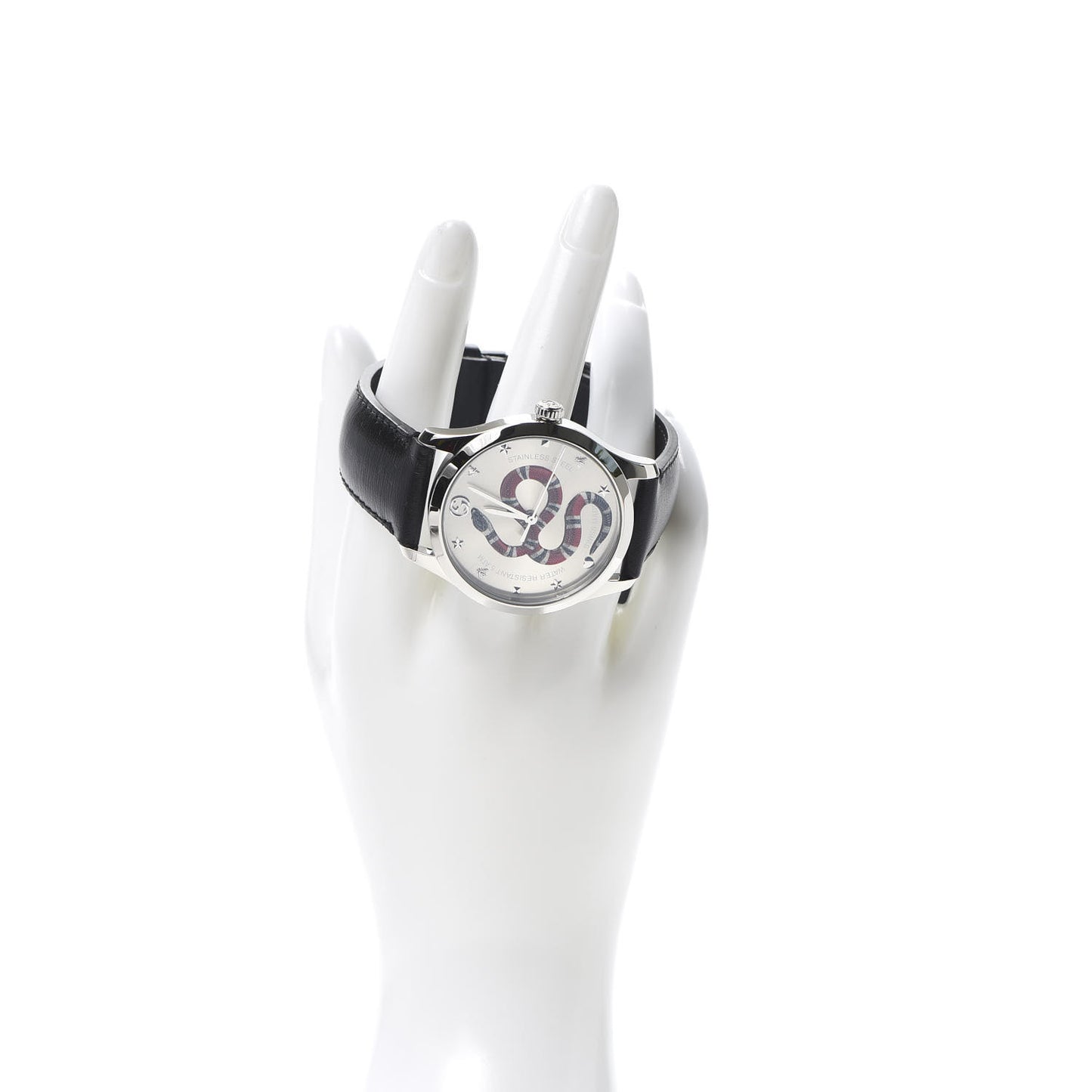 Stainless Steel Calfskin 38mm G-Timeless Snake Quartz Watch
