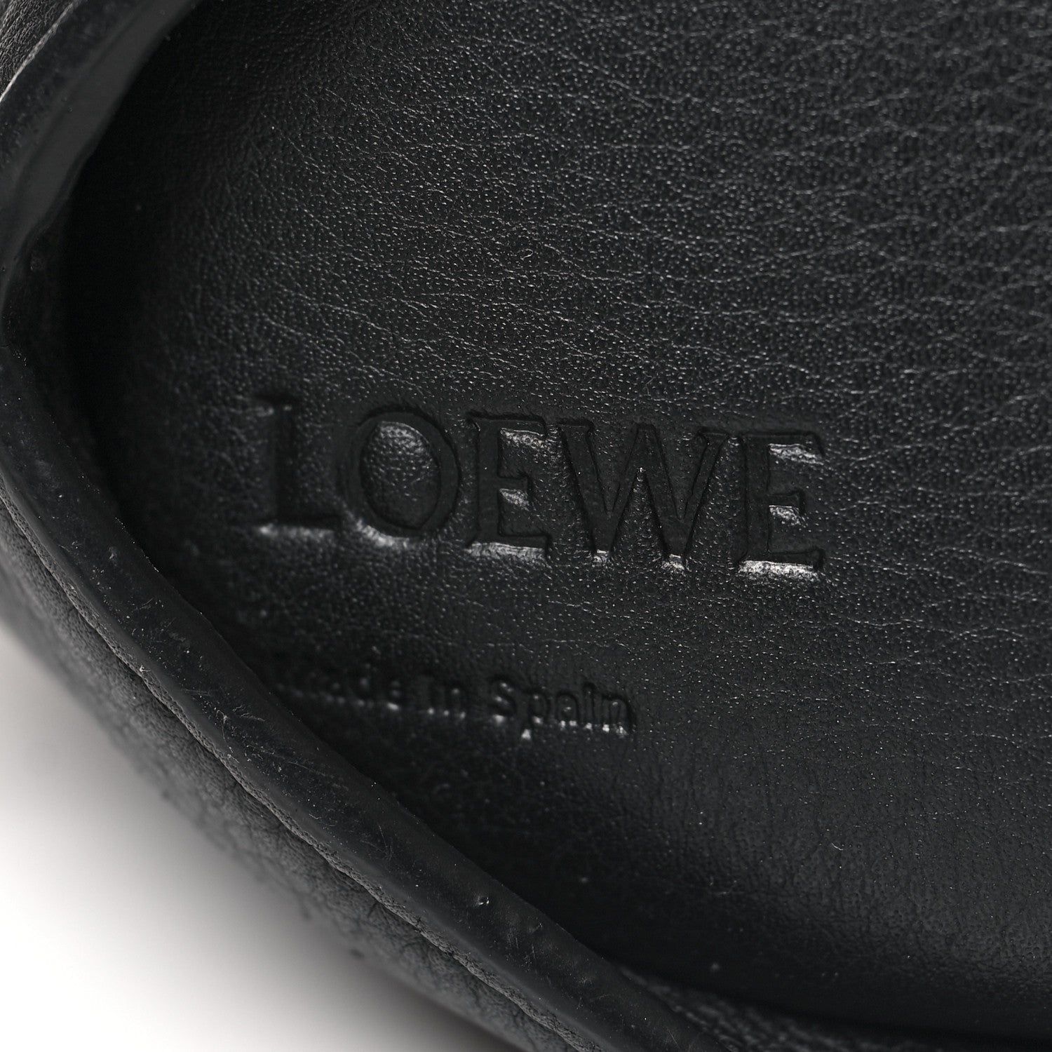 Loewe Calfskin Shearling Mini Bunny Crossbody Bag Black White Blue 6 of 11