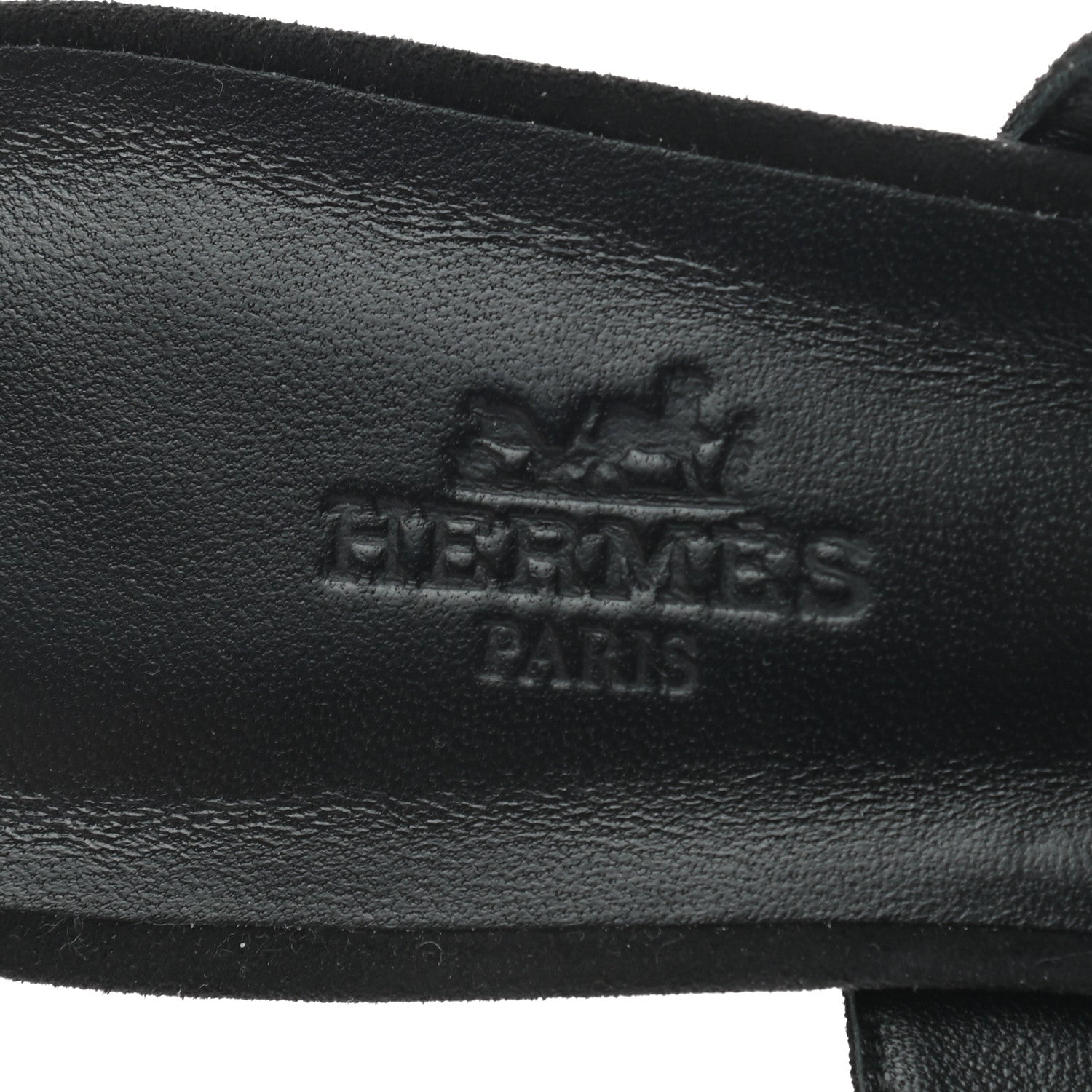 Hermes Suede Goatskin Blink Mules 37.5 Black 6 of 8