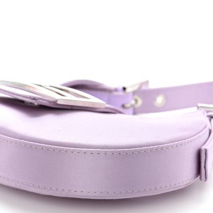 Fendi Silk Satin Mini Cookie Hobo Bag Lilla 10 of 11