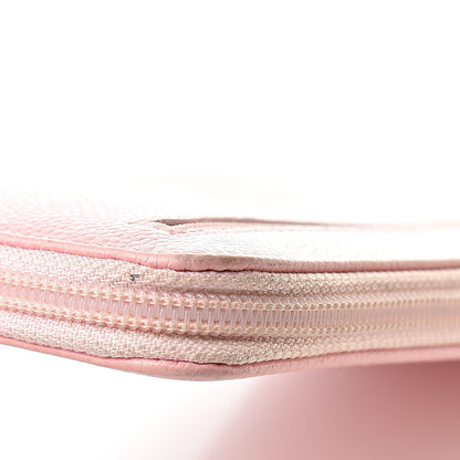 Chanel Caviar Zip Around Wallet Pink 12 of 14