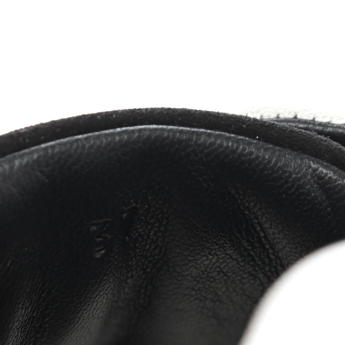 Goatskin Suede Goatskin Bouncing Sneakers 37 White Black