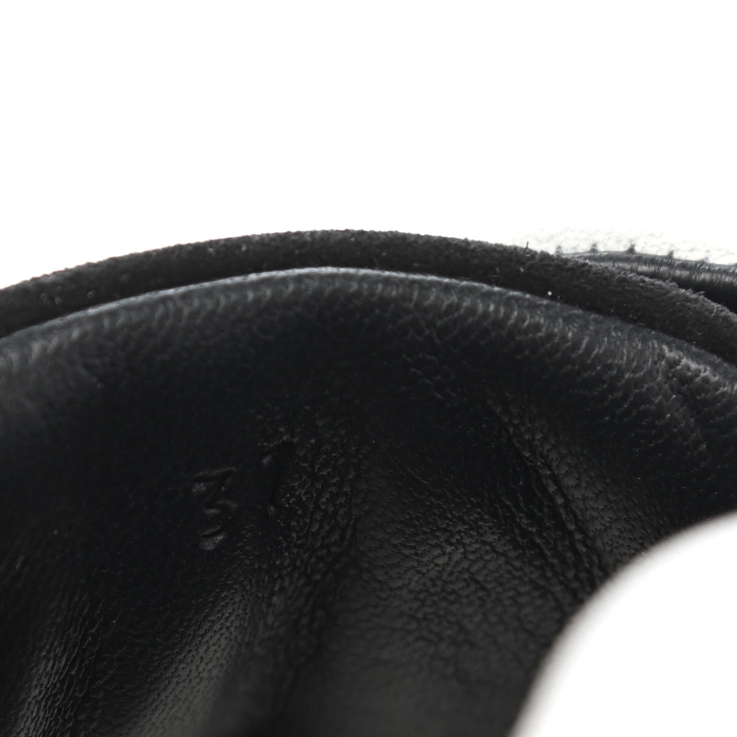 Hermes Goatskin Suede Goatskin Bouncing Sneakers 37 White Black 8 of 9