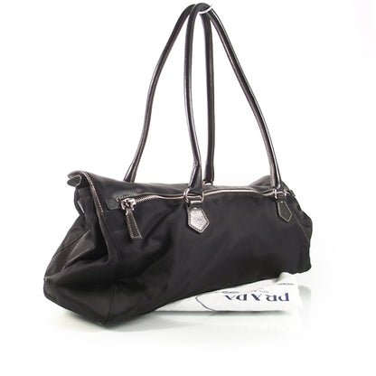 Prada Tessuto Nylon Leather Easy Shoulder Bag 3 of 12