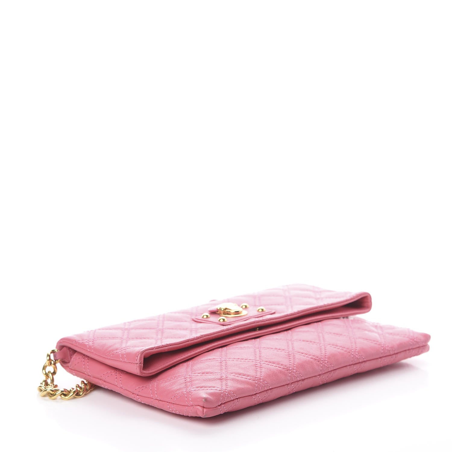 Marc Jacobs Lambskin Quilted The Single Crossbody Pink 3 of 8