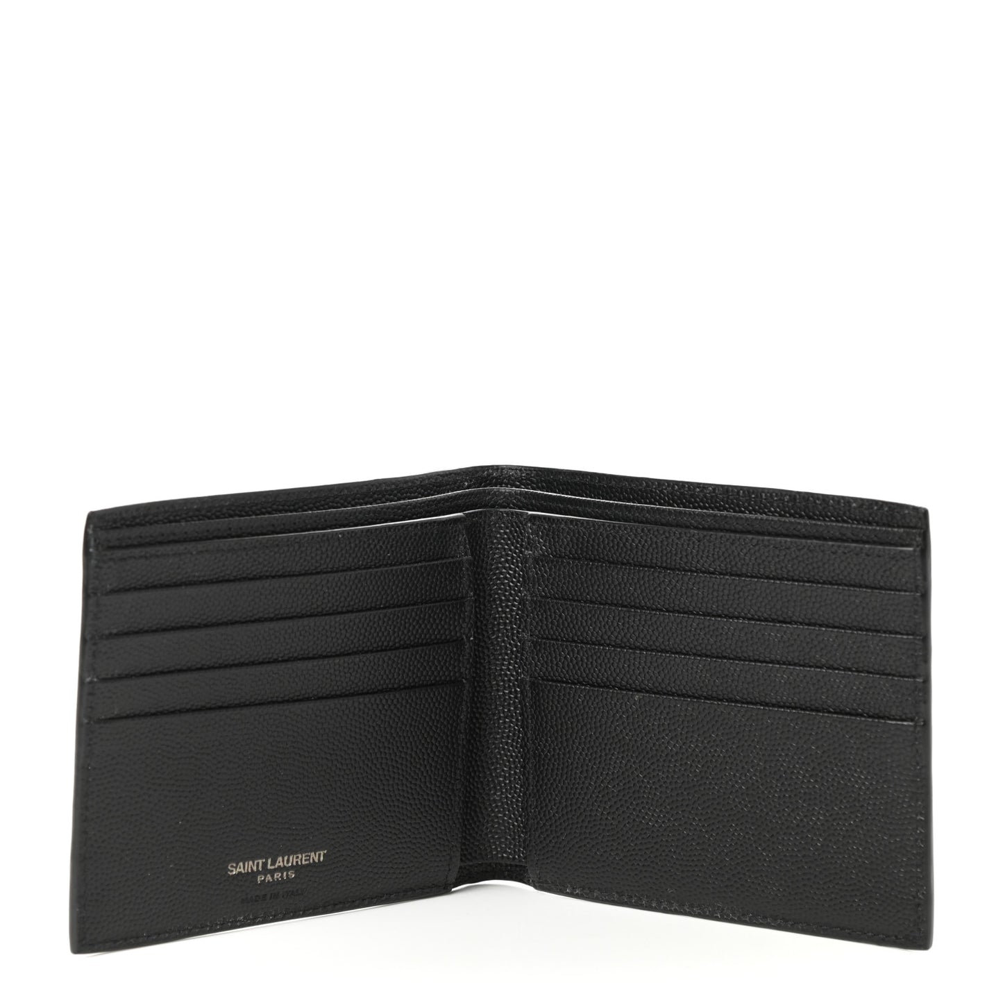 Grain De Poudre Monogram Bifold Wallet Black