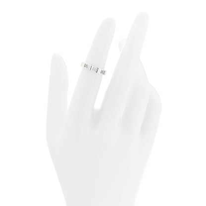 Tiffany Sterling Silver Narrow Atlas Pierced Ring 48 4.5 2 of 5