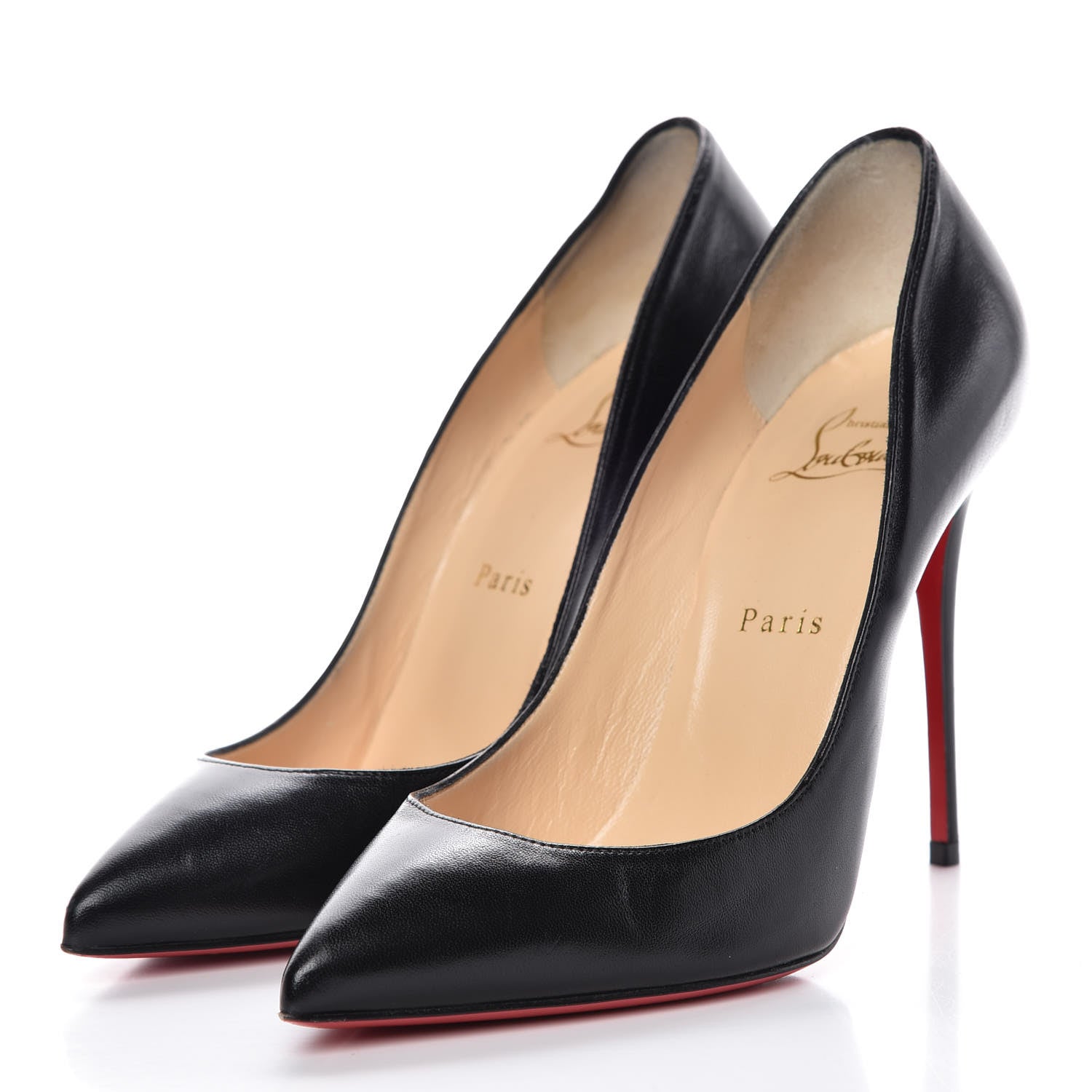 Christian Louboutin Shiny Nappa Pigalle Follies 100 Pumps 38 Black 3 of 16