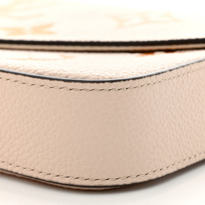 Louis Vuitton Empreinte Monogram Giant By The Pool Felicie Pochette Chain Wallet Cream Saffron 10 of 11
