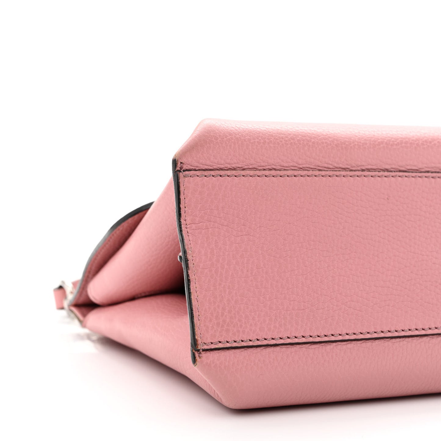 Cellarius Calfskin Small Bamboo Daily Top Handle Bag Carmine Rose