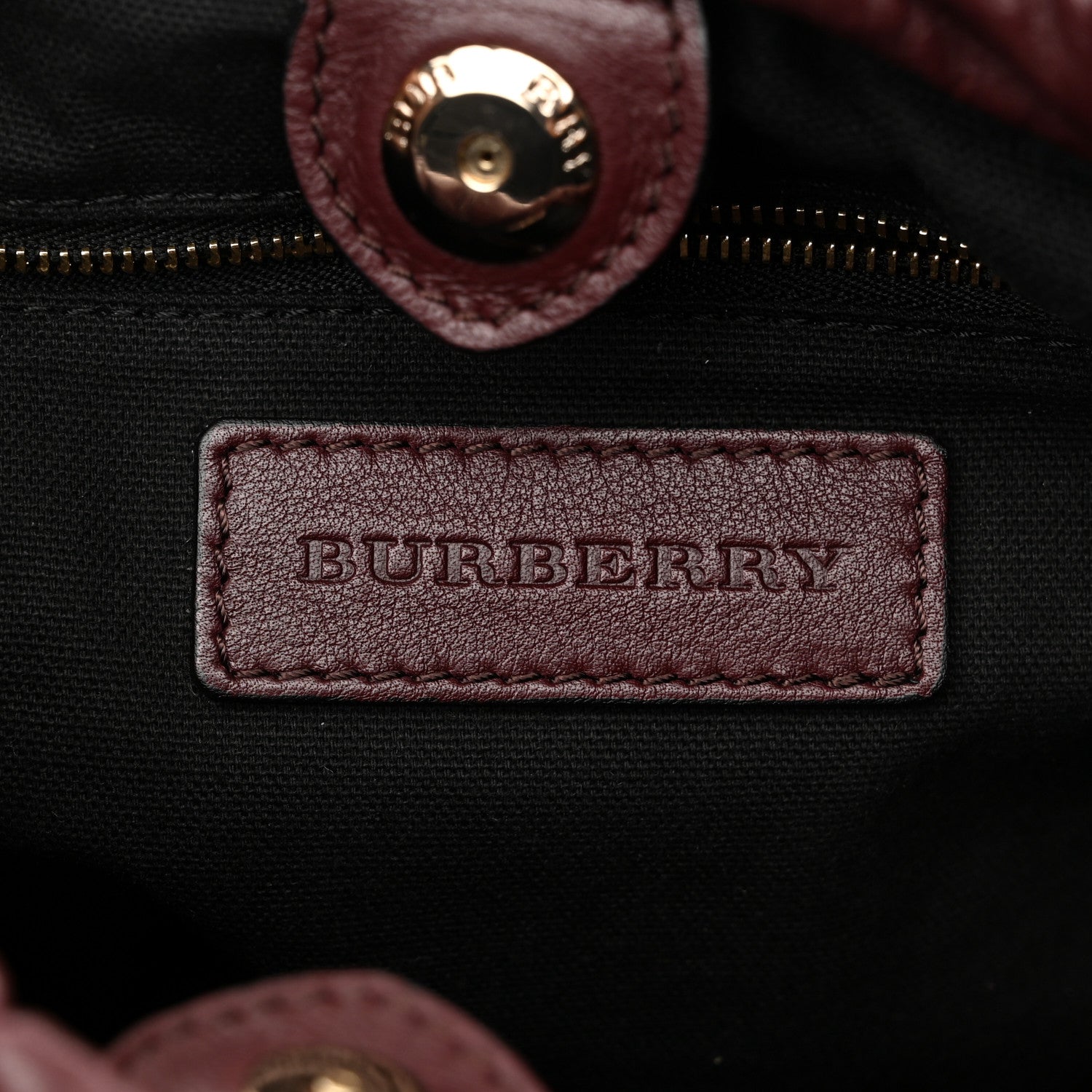 Burberry Calfskin House Check Little Crush Deep Claret 6 of 9