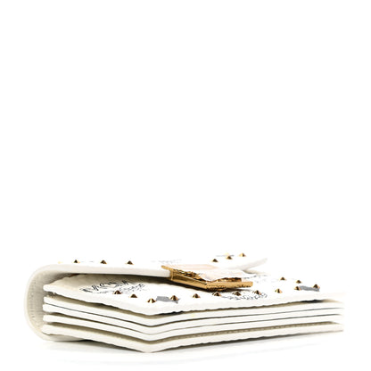 MCM Visetos Mini Accordion Card Wallet White 4 of 7