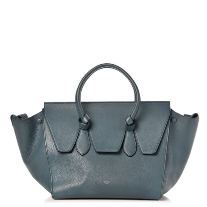 Celine Grained Calfskin Small Tie Knot Tote Denim 1 of 12